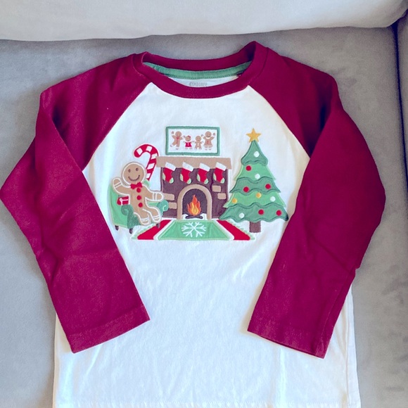 Christmas Long Sleeve Tee - Size 4T
Gingerbread and Christmas Tree - Picture 2 of 4